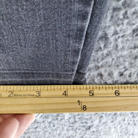 Just Black Jeans Womens Size 27 Gray Skinny Frayed Hem Stretch Denim - Picture 10 of 12